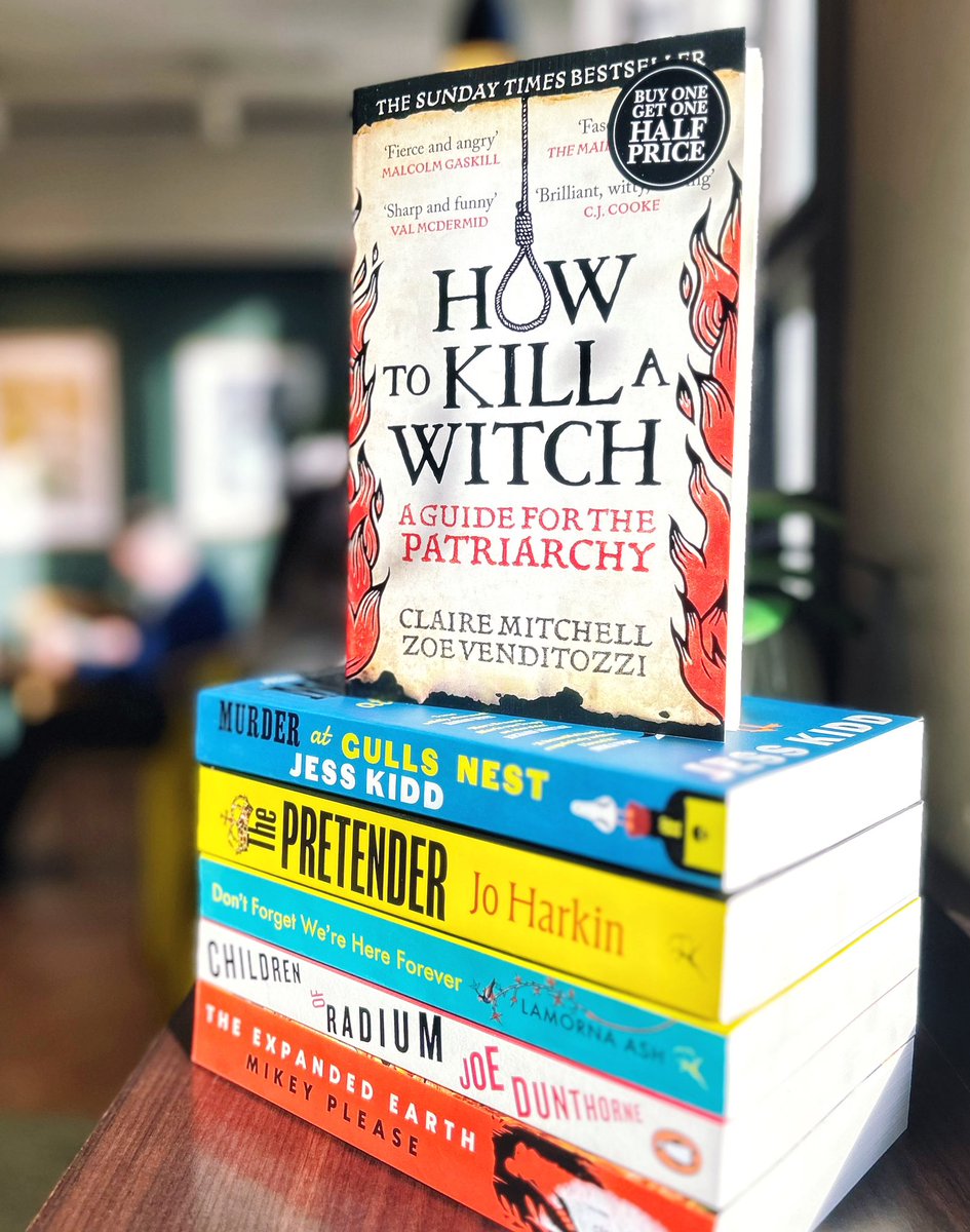 WStonesArgyleST's tweet photo. Have you met our April Books of the Month? 📚 

Excellent picks for any reader, topped by the runaway success How to Kill a Witch, the haunting story of Scotland’s dark past. https://t.co/4fujcWVNXr