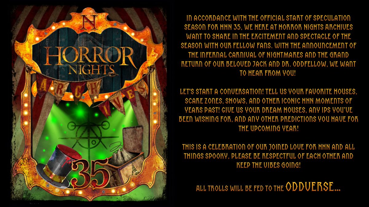 Horror Nights Archives tweet media