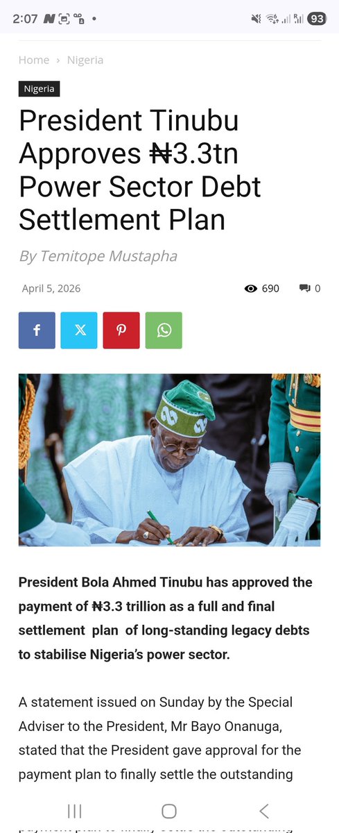 In May 2024, Tinubu agreed to pay N3trto Gencos &amp; Gas companies. 

2 years later,

We're now celebrating that Tinubu has approved to pay the same 3.3tr.

Election is around the corner!

It took Tinubu 2 years to startpaying, not because of Nigerians but because of election!