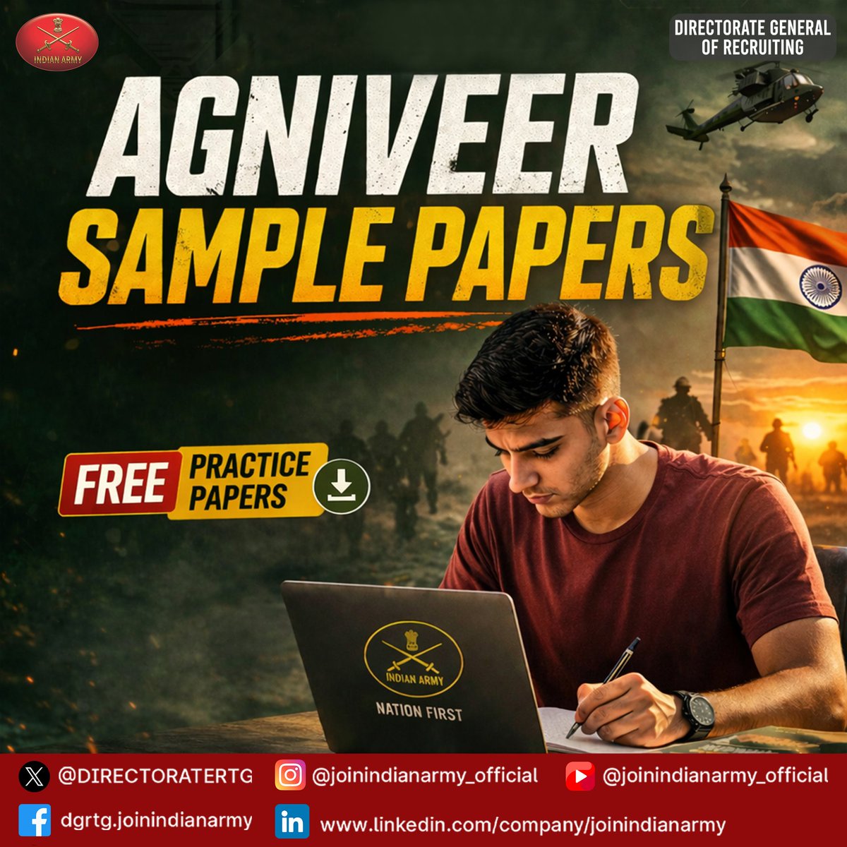 truth_mosaic's tweet photo. Download Agniveer sample papers ! 

Follow these simple steps to access official preparation material and get exam-ready with confidence.

Practice smarter. Prepare better. Perform stronger.

#IndianArmy #Agniveer #SamplePapers https://t.co/uIXSMXJlIm