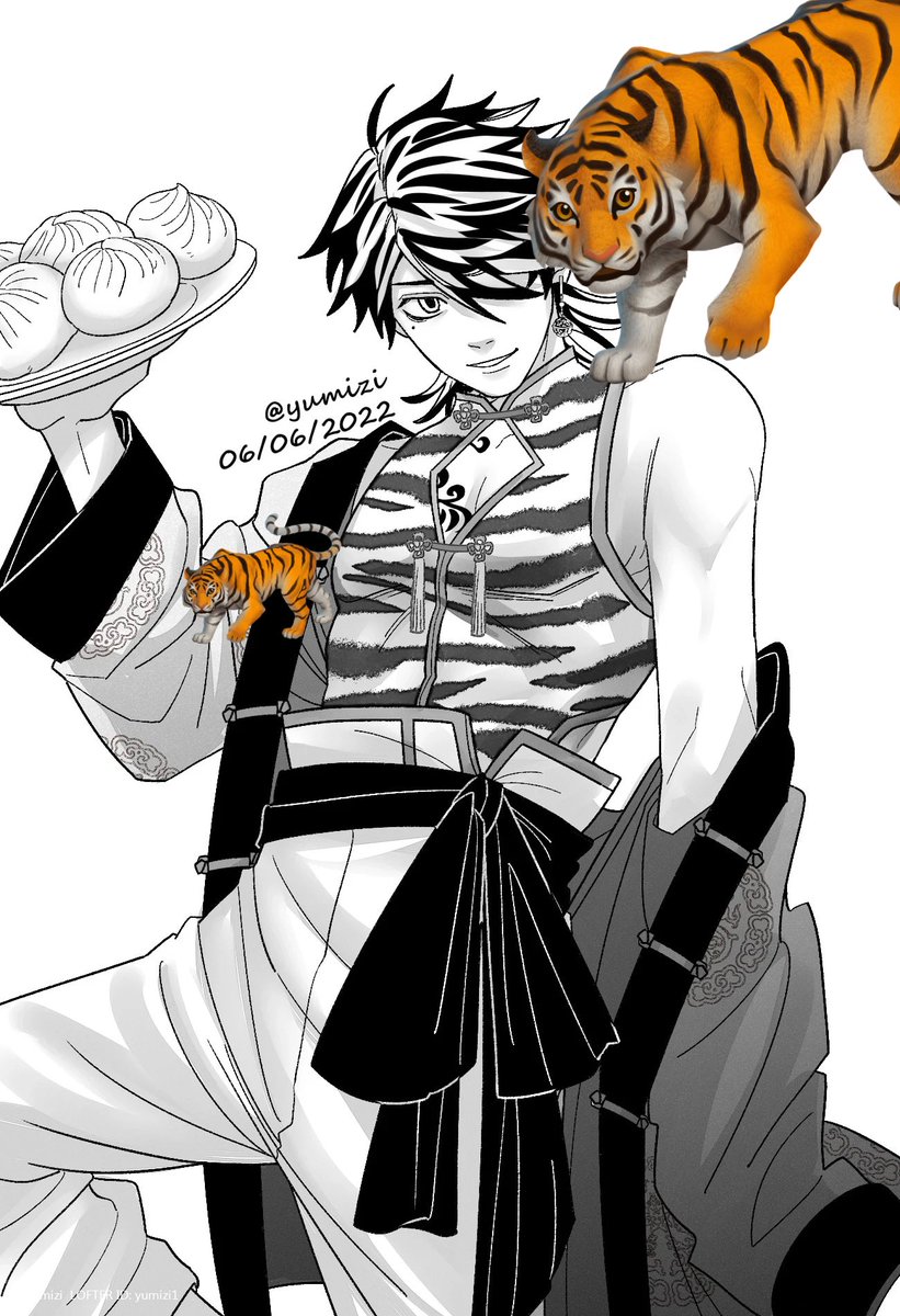 yumizi_1A's tweet photo. 🐯｜#羽宮一虎 #hanemiyakazutora 

以前画的现在还是很喜欢的（左边）的Tora酱… 🥺妈妈酱在画垃圾漫画没产出，所以拿你出来发一发宝宝.. 🥺 https://t.co/lvkH0t3XbL