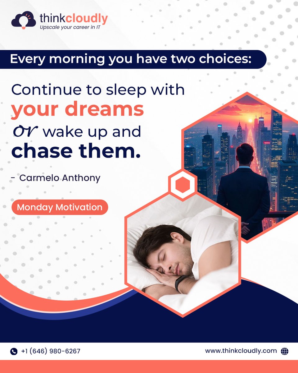 Thinkcloudly's tweet photo. You don’t need more motivation, you need a decision.
Stay comfortable or start chasing what you truly want.
Every morning gives you a choice your future depends on it.
Make today count. https://t.co/bP9wzbjVAI
