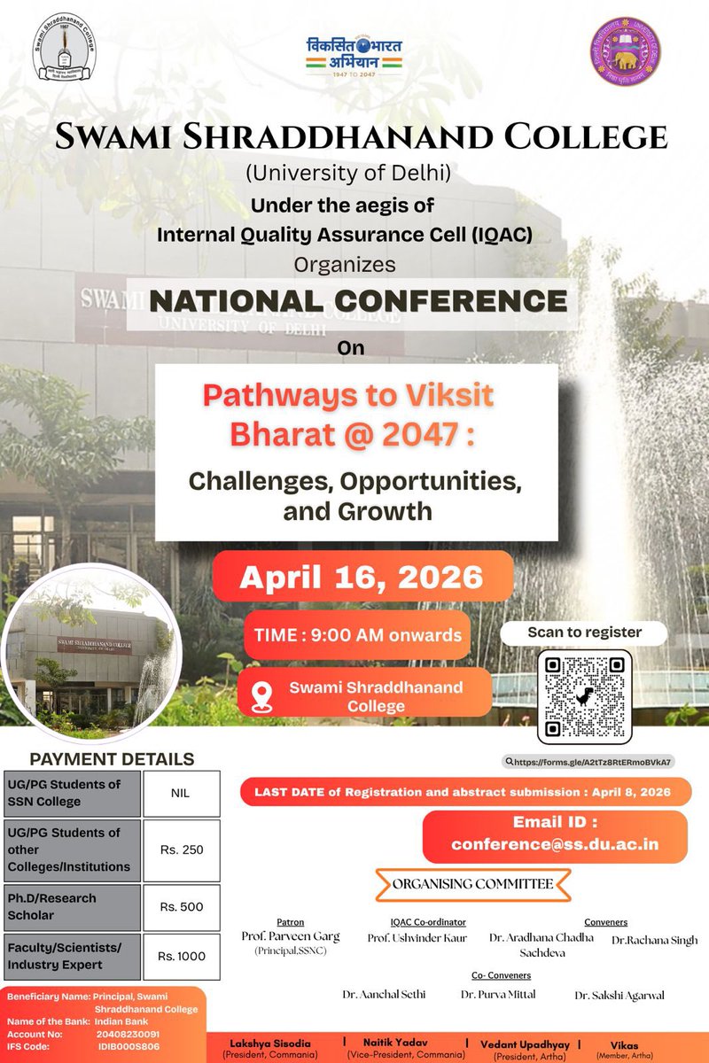 Swami Shraddhanand College tweet media