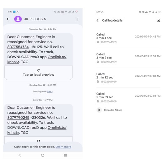 johnkumar872's tweet image. @RelianceResQ @HisenseGlobal #consumercomplaints @Hisense_IND @jagograhakjago 
Grievance request number 8079790245 dtd 22.03.2026 from Hisense &amp;amp; Service id 4875737 from Reliance resQ Service Center, Berhampur I called both for repair my Tv but they did not help for repair