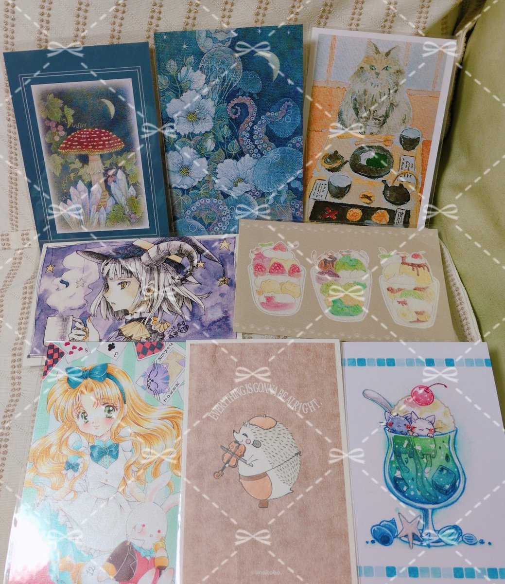 やすはらじゅん🍀yasujun🍀4/3~14ぽたかふぇ。ポストカード展 tweet media