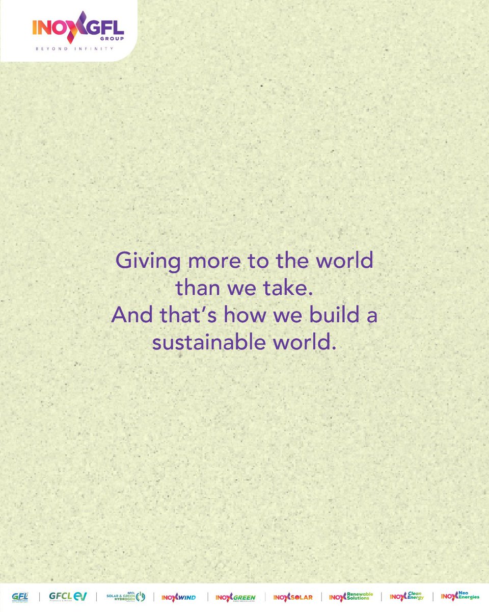 INOXGFL Group tweet media