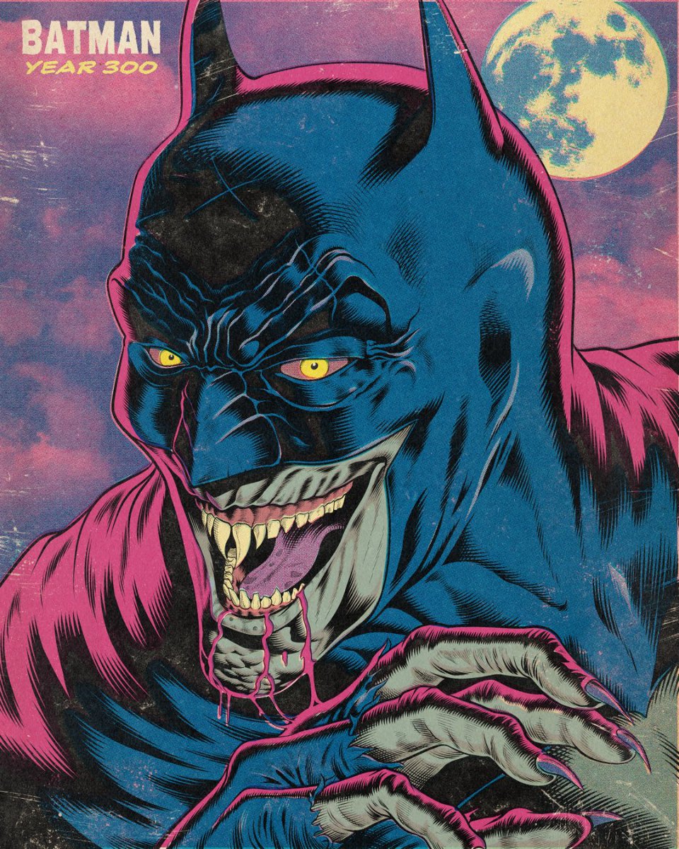 rlblackink's tweet photo. Batman: Year 300 #batman #vampire #horror https://t.co/MmSOdCnSLr