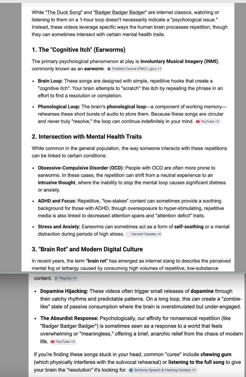 Compiled by Google sources: Repetition &amp; Mental Health >>>> Click for BIGGER VIEW