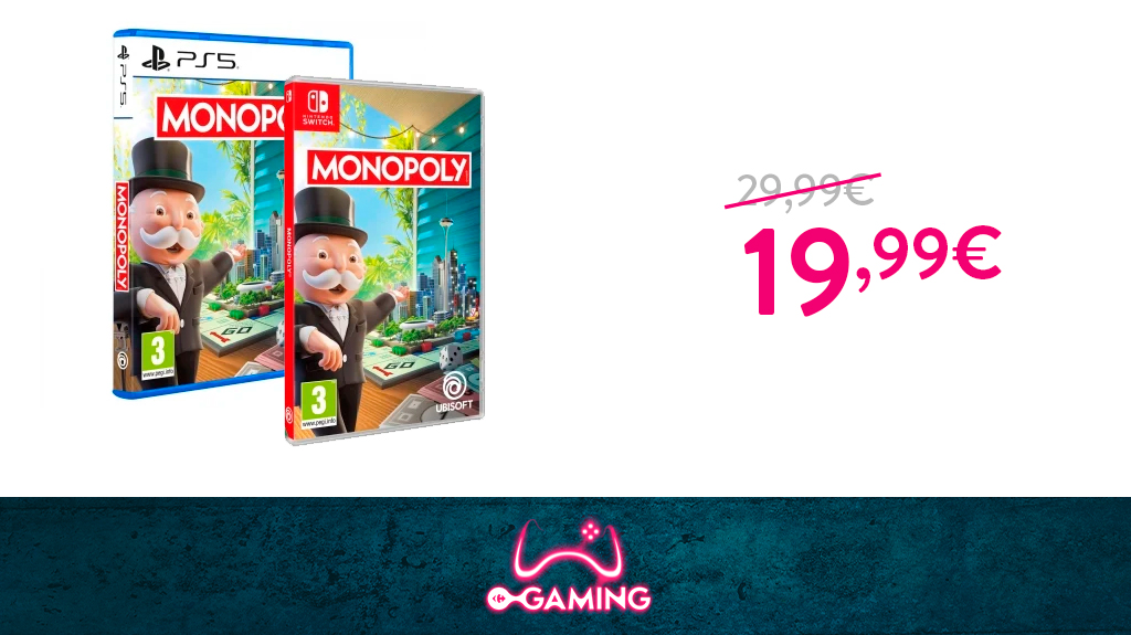 CarrefourGaming's tweet image. ¡Hasta el 19/04 llévate Monopoly para #Switch o #PS5 por 19,99€! acortar.link/PkraHT