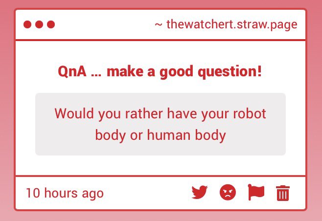 rt_theCTTV's tweet photo. I gotta admit…my robot body was cuter, but having human features makes everything more easy and accessible! https://t.co/7zmTSgKE6R