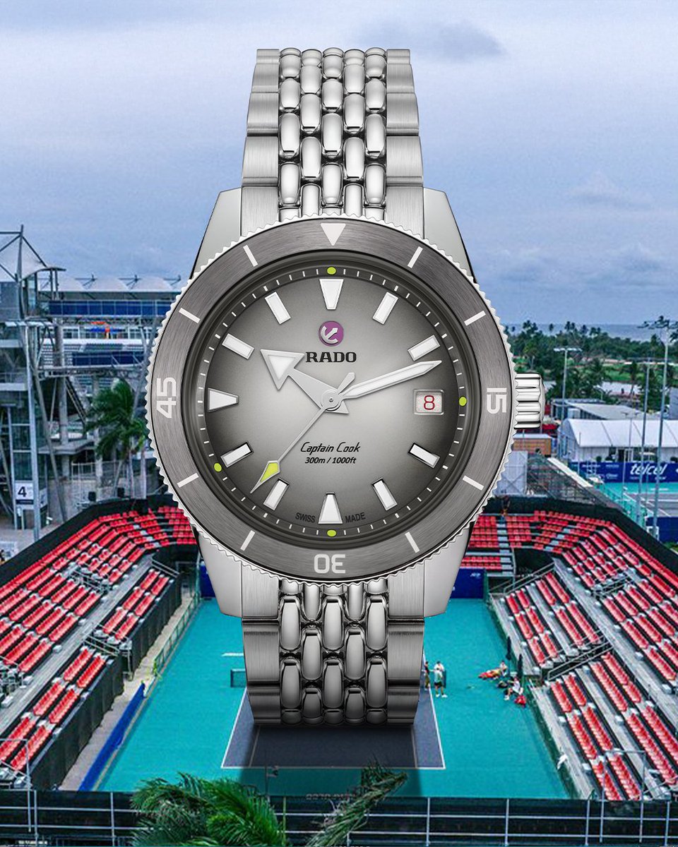 A legend, served with a twist. 🎾 The Captain Cook X Tennis Limited Edition brings a fresh edge to a Rado classic. Bold, durable, and ready for anything.

shorturl.at/uAeS8