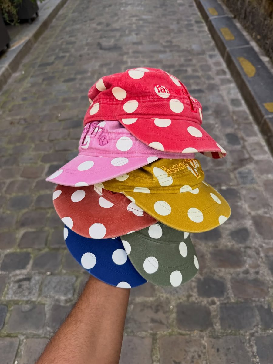 vetmamagazine's tweet image. Polka Dot Cap from Passions de L’âme