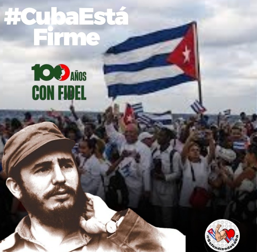 ✨ #100AñosConFidel✨👇

 “Esta Revolución es la Revolución de nuestro pueblo; es la Revolución de nuestros jóvenes; es la Revolución de nuestros estudiantes. Juntos la hicimos. Juntos la defendemos...”

#CubaEstáFirme 
#DefendiendoCuba🇨🇺💪❤️