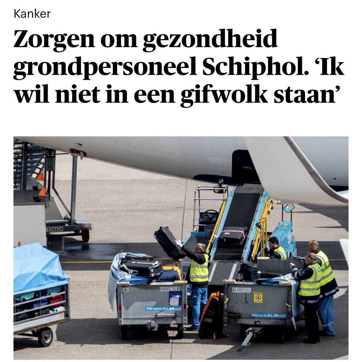 JacquelineAvun's tweet photo. @ytekedejong @KLM @MarjanRintel @FNV @cnvvakmensen @airfrance @transavia @Schiphol @RobJetten @D66 @ANWBverkeer @VVD En wat gaat het grondpersoneel nu doen? Behalve ‘woedend’ zijn.
@fnv @cnv @cnvvakmensen #rintel #zembla #klm #transavia #longkanker #blaaskanker #stembandkanker https://t.co/eJWM8qOdVR