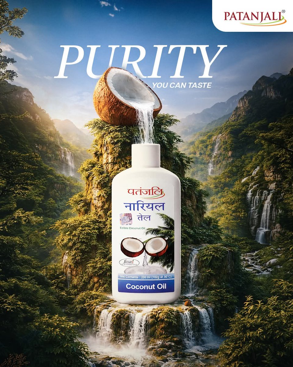 NirmalKumarKes3's tweet image. No shortcuts. No additives. Just pure coconut, cold-pressed the way nature always intended. Patanjali Coconut Oil, straight from the source, straight to you.

#Patanjali #CoconutOil #ColdPressed #PureAndNatural #NoAdditives #HealthyLiving #NaturalCare @Santosh00455545