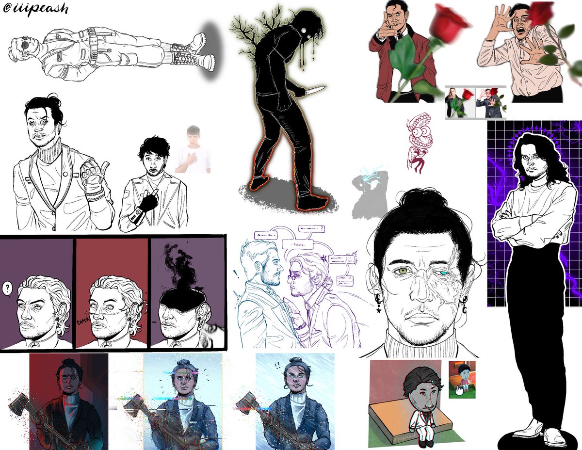 iiipeash's tweet photo. I cannot stop making doodle pages.
#wkm #wkmda #iswm #iswmcaptain #wkmactor #antisepticeye #darkiplier https://t.co/GWeqXFwJkZ