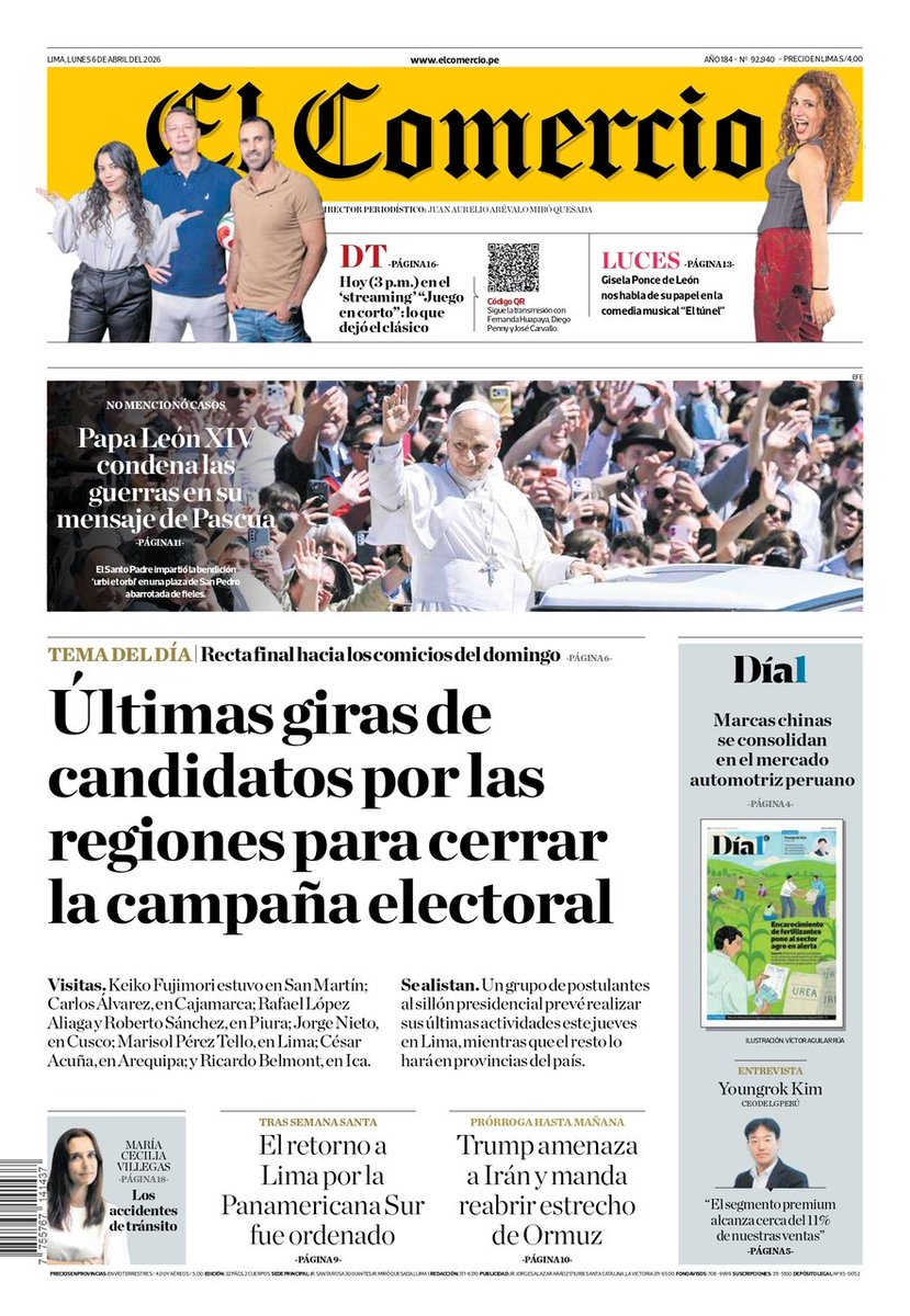 El Comercio tweet media