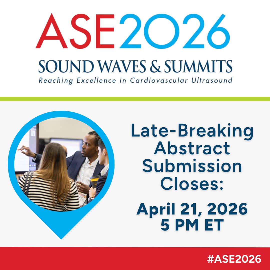 American Society of Echocardiography tweet media