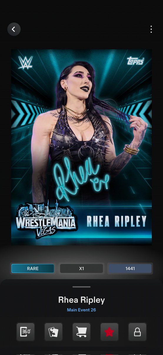 rachael14412707's tweet image. Mami mania 
Took a while but I got both ##ToppsSlam #WWE #RheaRipley