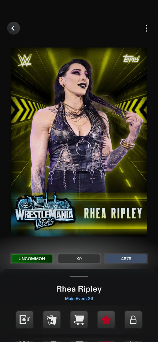 rachael14412707's tweet image. Mami mania 
Took a while but I got both ##ToppsSlam #WWE #RheaRipley