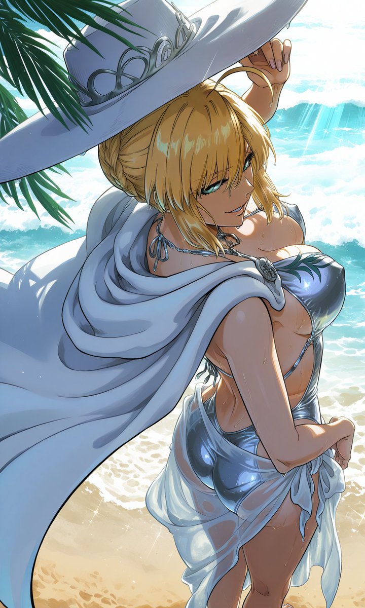 Fuyuki_Ghost's tweet photo. 🍔✨Artoria Ruler (Summer Form) 👑🌟 | Fuyuki_Ghost #pixiv https://t.co/FKrhWTo3xz https://t.co/JR4svOXFVM