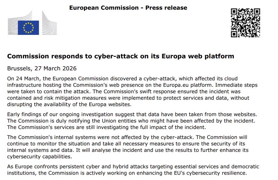 <a href="/DigitalEU/">Digital EU 🇪🇺</a> NO! The EU ist not trustworthy!
Not in data security!
Not in the person of Von der Leyen / Commission - nor in any other person of the EU or its institutions!

NO to mass surveillance - censorship and dictatorship

And 🙂 nobody believes you "voluntarily"!
For how long?
3
