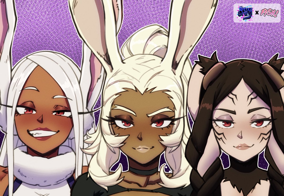 ParaIIaxfused's tweet photo. #ミルコ 🐇💗
#mirko 🐰🐰🐰

Mirko &amp; Fran &amp; Panne Monday!
4-06-2026

Colored by: @AzraqShinji 💙

#MHA
#MyHeroAcademia https://t.co/ikIWifyPAP