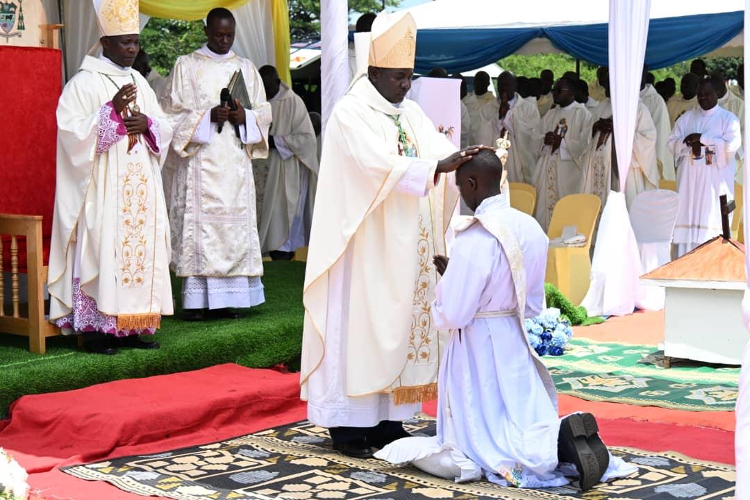 The VP H.E <a href="/jessica_alupo/">Vice President Jessica Alupo</a> of Uganda has graced the ordination mass of Rev Father Olupot, this afternoon at St Augustine Parish Mukongoro, Kumi District.