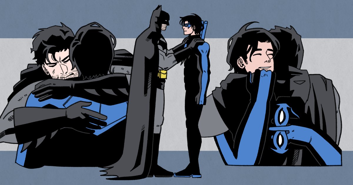 bob_novbob's tweet image. 안아줘요 #batman #nightwing