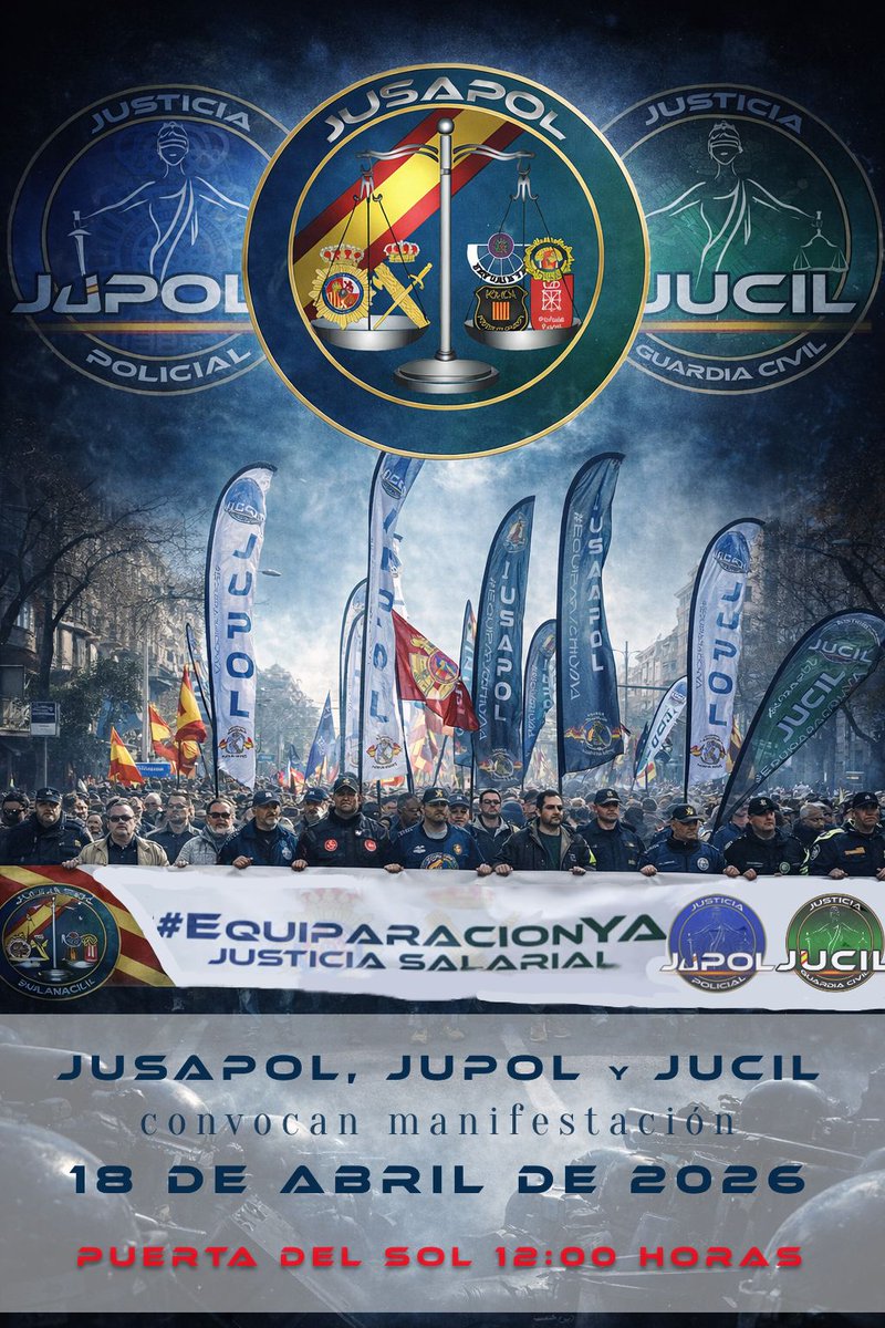 <a href="/PontevedraJucil/">Jᴜᴄɪʟ Pᴏɴᴛᴇᴠᴇᴅʀᴀ</a> #EquiparacionYa
#ProfesionDeRiesgoYa
#JubilaciondignaYa