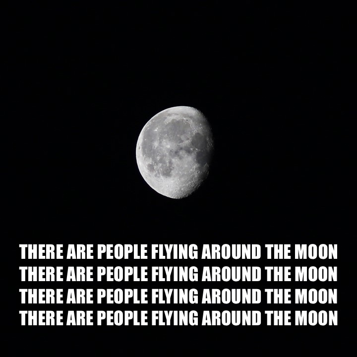 THERE ARE PEOPLE FLYING AROUND THE MOON RIGHT NOW THERE ARE PEOPLE FLYING AROUND THE MOON RIGHT NOW (I was born 2 months after Apollo 17 and have been waiting my entire life for this. Godspeed Artemis II!) #planetarium #portableplanetarium #moon #artemis #spaceflight