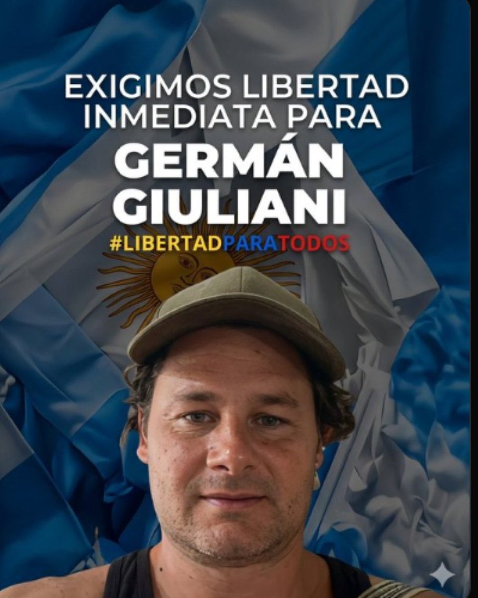 ¡Libertad para Germán Giuliani!

¿Qué están esperando <a href="/delcyrodriguezv/">Delcy Rodríguez</a>? ¿Para qué lo quieres usar? Demuestra que hay intención de cambio en ustedes, porque hasta ahora, muy poco han mostrado.

¿Cuál es la justificación de tener secuestrado a un abogado argentino en sus mazmorras?