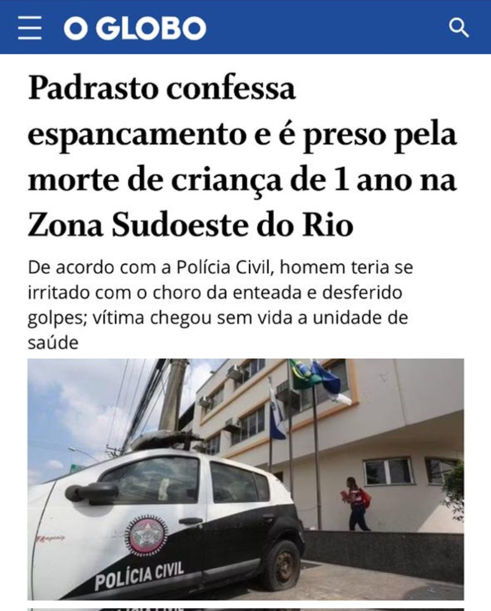 Chocado e indignado com a confissão do padrasto sobre a morte brutal de um bebê de 1 ano no Rio. Não há justificativa para tamanha crueldade! Precisamos redobrar a vigilância e denunciar qualquer sinal de abuso. Nossas crianças são prioridade!