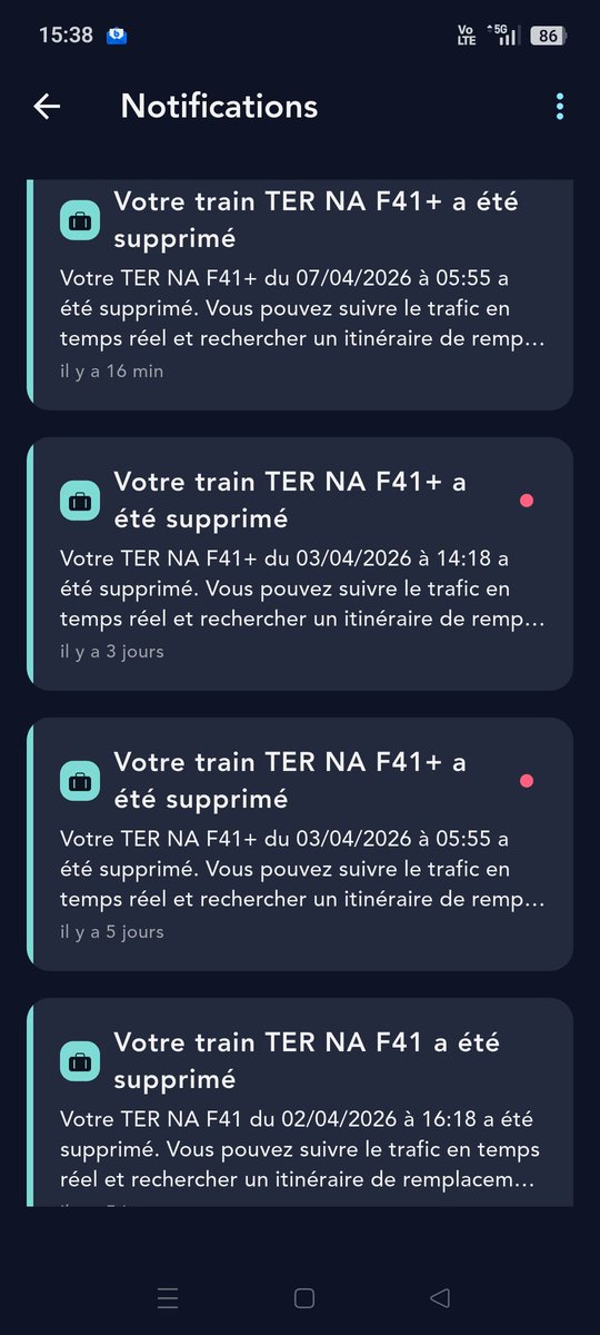 DidOfreims's tweet photo. @TERNouvelleAQ sans commentaire sur la ligne f41 entre Biganos et cestas en Aller retour https://t.co/zKTe4Eo5Ar