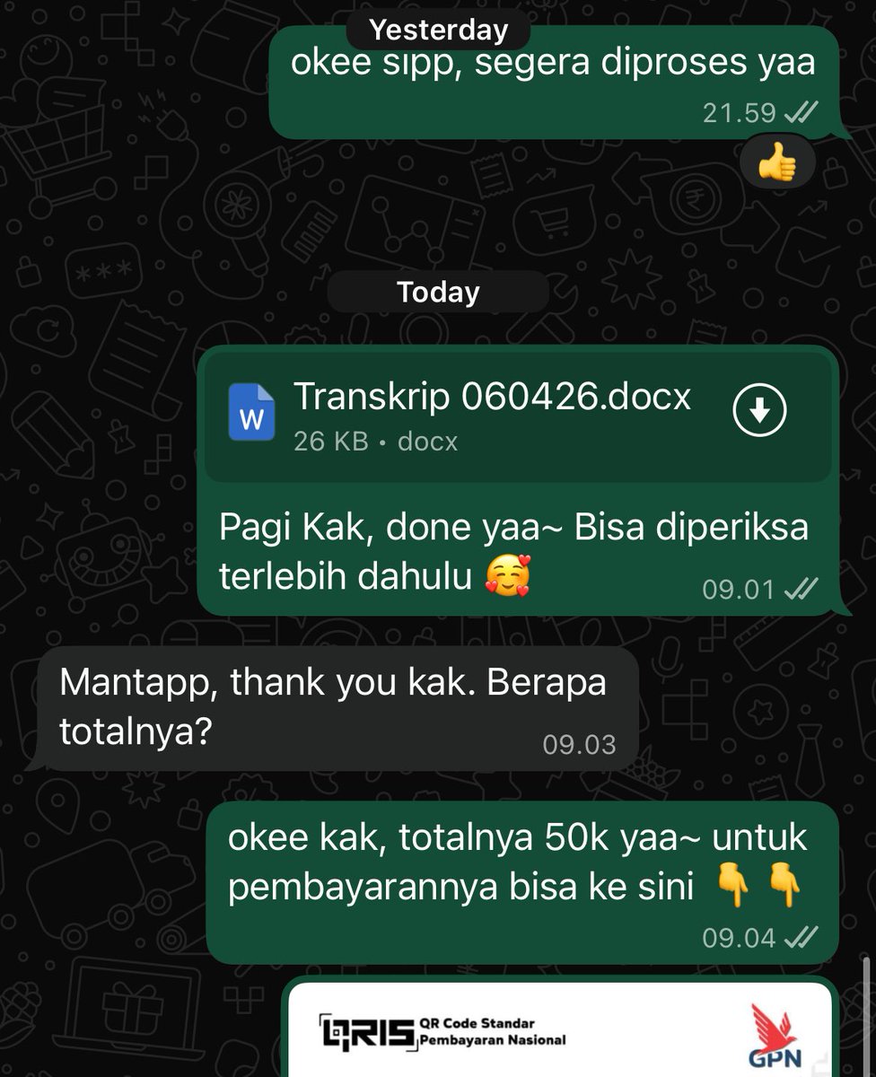 jasa verbatim/transkrip tweet media