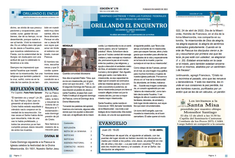 Obispado Castrense y para las FFSS de Argentina tweet media