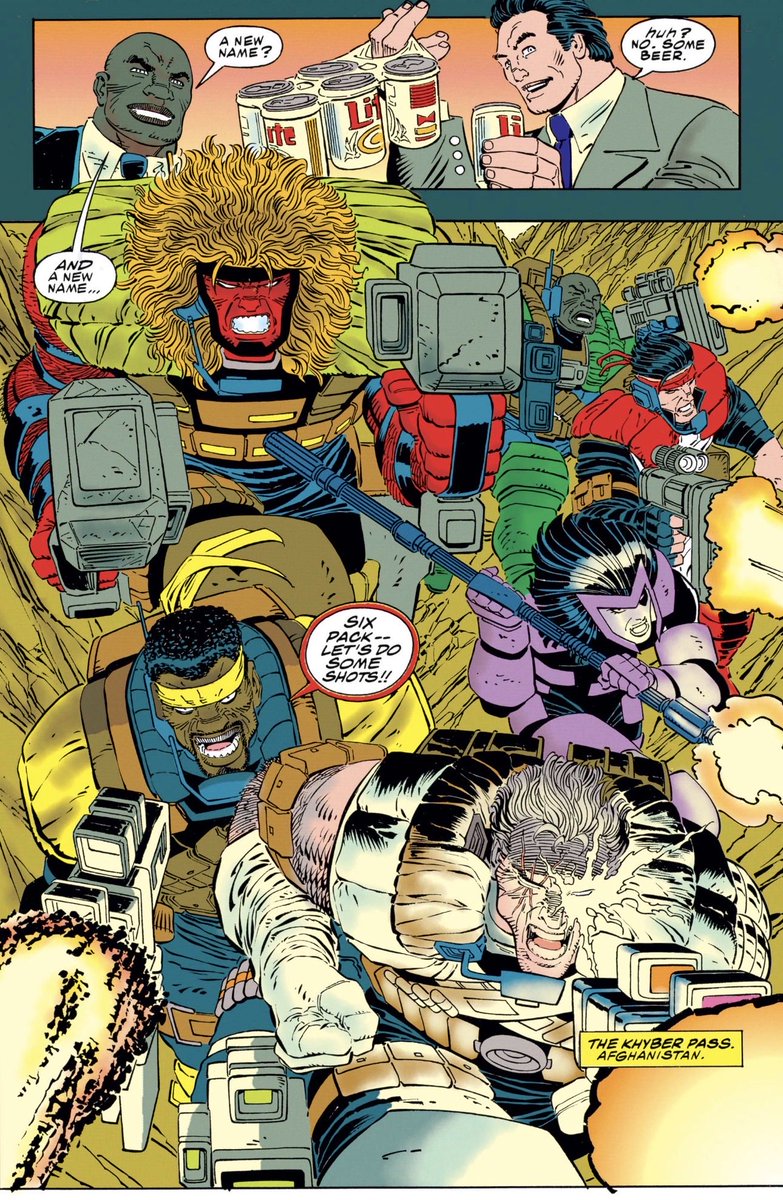 Daily_Cable's tweet image. Happy #Mutantmonday 
Cable and the Six Pack in Cable: Blood and Metal #1 
Art by @JrRomita 

#Cable #marvel #marvelcomics #art #comics #90scomics #90smarvel #90sxmen #comicart #xmen #xforce #mutants #90s #dailyCable #Cableaday
