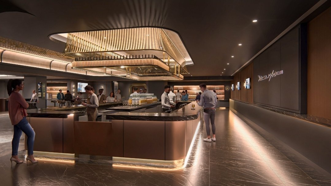 TDavenport_NFL's tweet image. #Titans released renderings of the Nissan 1960 Club at the New Nissan Stadium. It's named for the year Bud Adams founded the franchise and Nissan Motor Corporation was established in the USA. The speakeasy style club is at field level along the home sideline giving ticket holders