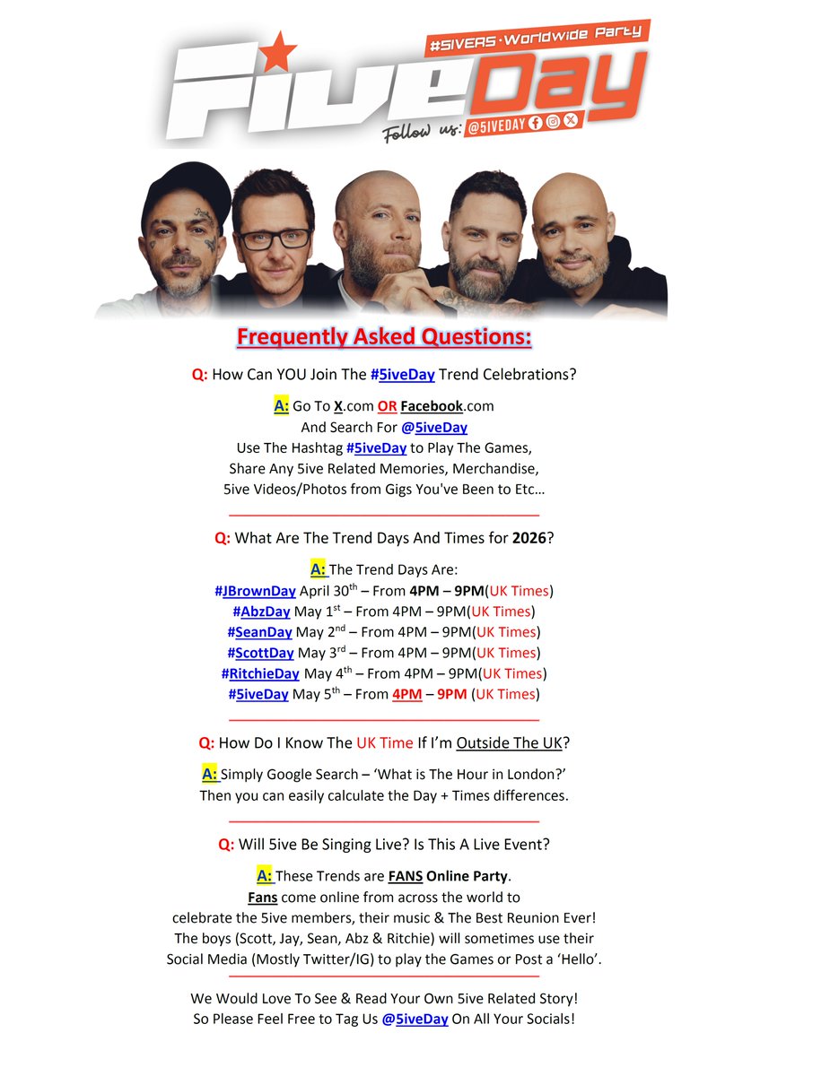 #5iveDay tweet media