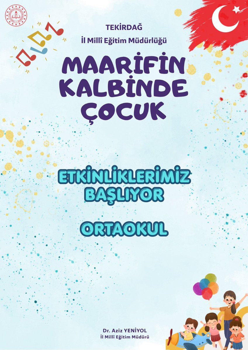 Maarifin Kalbinde Çocuk 🌈
Ortaokul Nisan ayı etkinlikleri başlıyor! 🎉
Çocuklarımız; oyun, sanat ve keşif dolu etkinliklerle buluşacak. 🎨✨

🔗meb.ai/UlKLMZJ

<a href="/tcmeb/">Millî Eğitim Bakanlığı</a> 
<a href="/Yusuf__Tekin/">Yusuf Tekin</a> 
<a href="/mebtegm/">Temel Eğitim Genel Müdürlüğü</a> 
<a href="/drazizyeniyol/">Dr. Abdülaziz YENİYOL</a>
