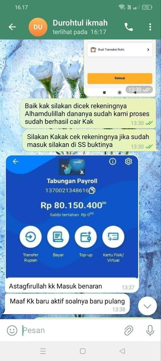 PDeskia's tweet photo. Cair Senin mlm ini 80jt testi real🤩
Open pinjaman pinpri galbay gestun kospin dapin ready ya
Butuh biaya UKT SKS IPI KKN, WISUDA. NIKAH &amp; SEKOLAH  pinjaman tuk mahasiswa pelajar guru sekolah seluruh Indonesia? hub jasa joki kami! aku open terus pastinya 100%  #zonauangㅤ https://t.co/kh1AMN8BsL