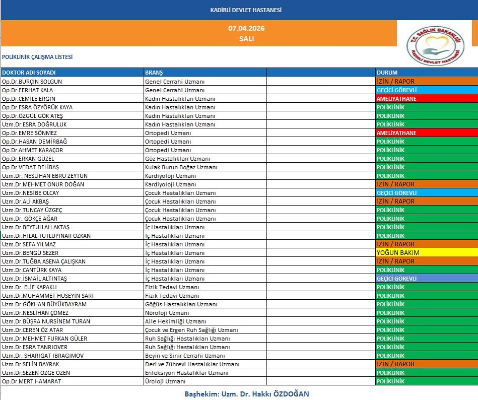Kadirli Devlet Hastanesi tweet media