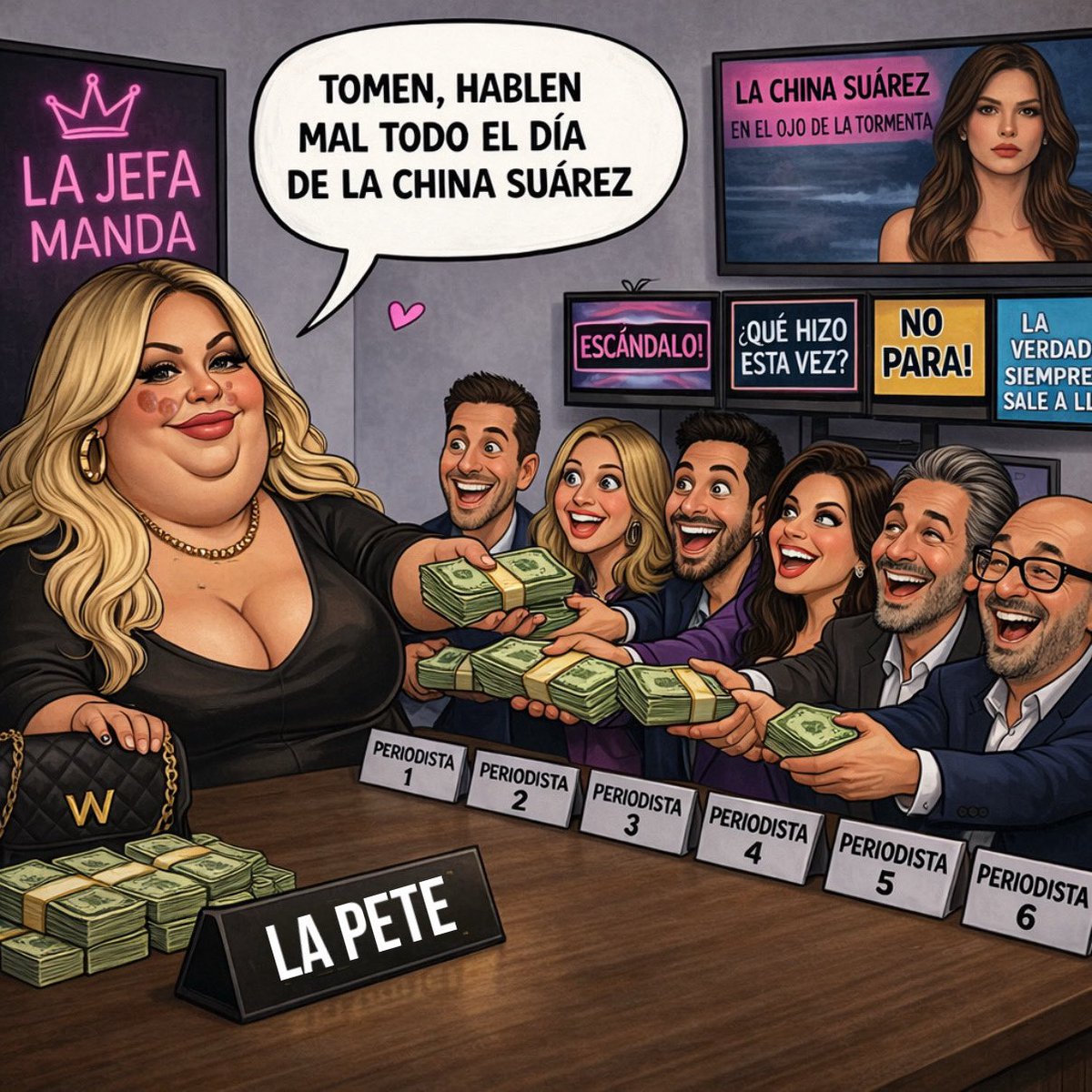 No solo pasa esto en el ámbito político, en la farándula también, todos lo saben, es un secreto a viva voz.