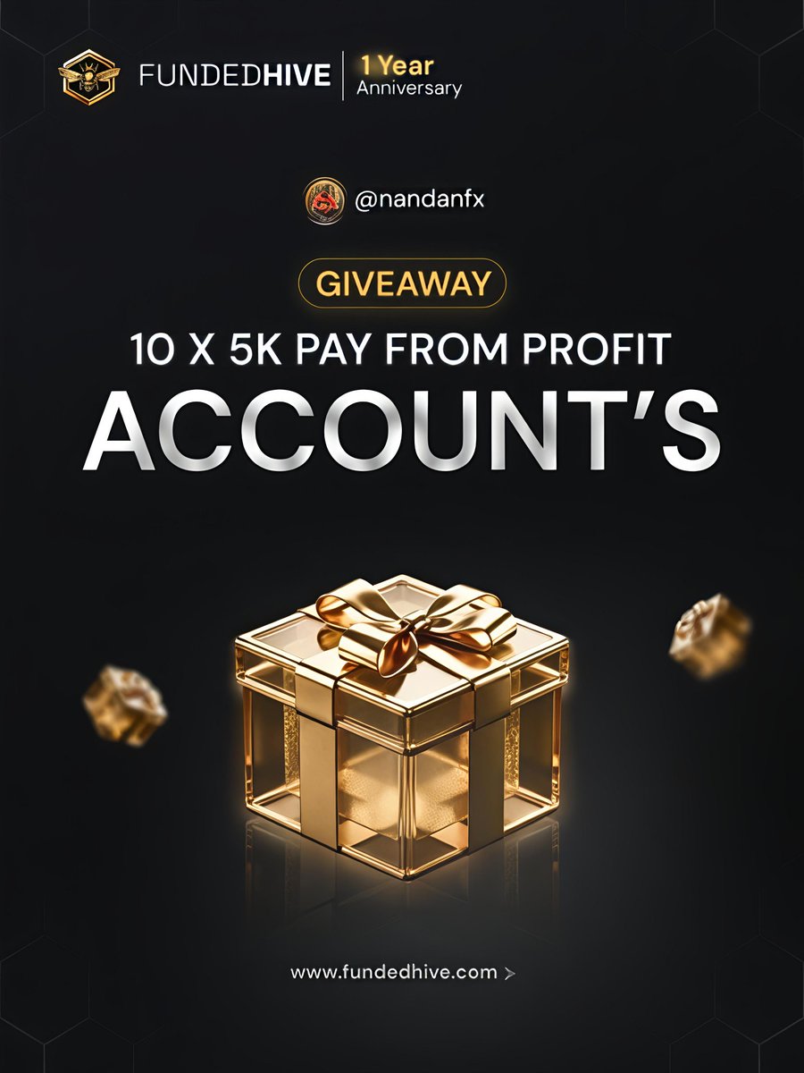 Abhinandanfx's tweet photo. @FundedHive x NandanFx 10x 5K Giveaway 🚀
1. Registration (Most Important) https://t.co/dd0SpKcw2A 
2. Must Follow to Eligible (@FundedHive &amp; @Abhinandanfx )
3. Repost &amp; Tag 2 Traders 
4. Send Successful Screenshot of Registration in the comments 

All the best Traders🚀🍻 https://t.co/cFR5AaiH5t