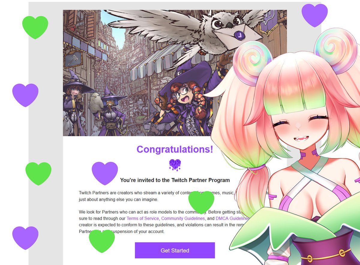 I am so thankful to <a href="/Twitch/">Twitch</a> and <a href="/VAllureOfficial/">VAllure</a>. I have made Twitch Partner for the first time as a content creator and in 18 streams no less! Thank you so much for the love 💚💜