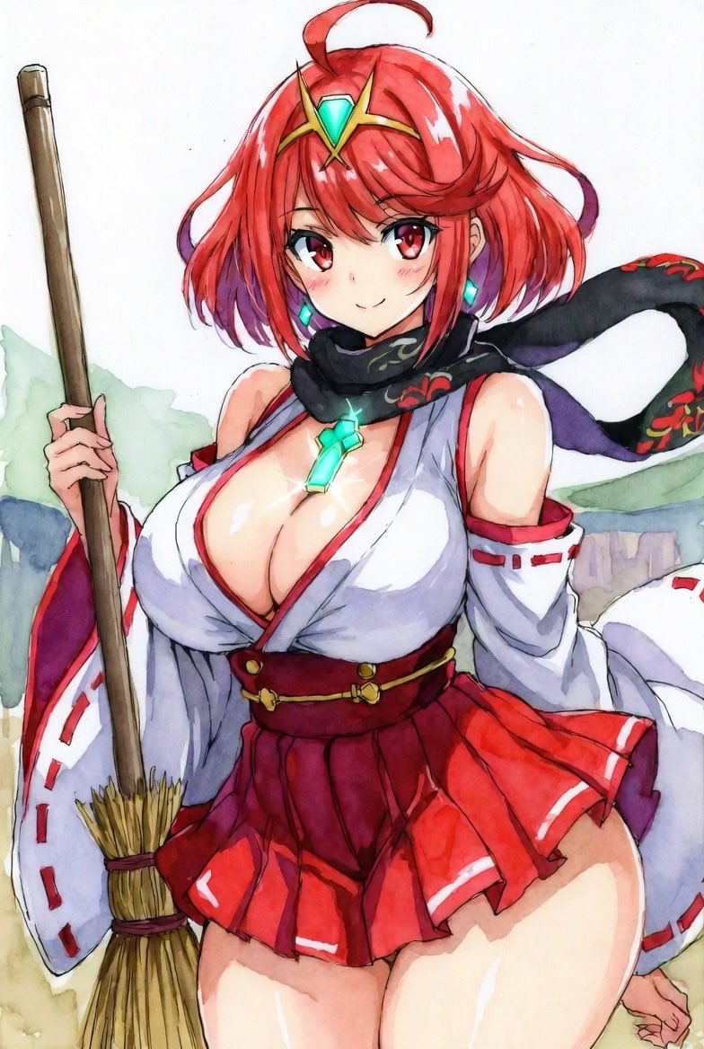 pami0358's tweet photo. 忍びマフラー付き
巫女衣装ホムラ

#AIイラスト #AIart #ホムラ #Pyra 
#XenobladeChronicles2 
#ゼノブレイド2 #ヒカリ
#Mythra 
#AIイラスト好きさんと繋がりたい https://t.co/Q08HCQDv2k