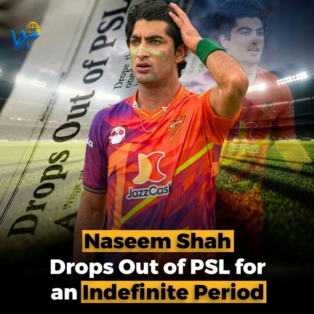 WFetch94137's tweet photo. Naseem Shah has withdrawn from the PSL for an indefinite period, raising concerns for his team as the tournament continues.

Disclaimer:

Based on reports. Further details may emerge.

#worldfetch #NaseemShah #PSL #PakistanCricket #IslamabadAccord #FMAsimMunirForStability https://t.co/tIz2ppSeo8