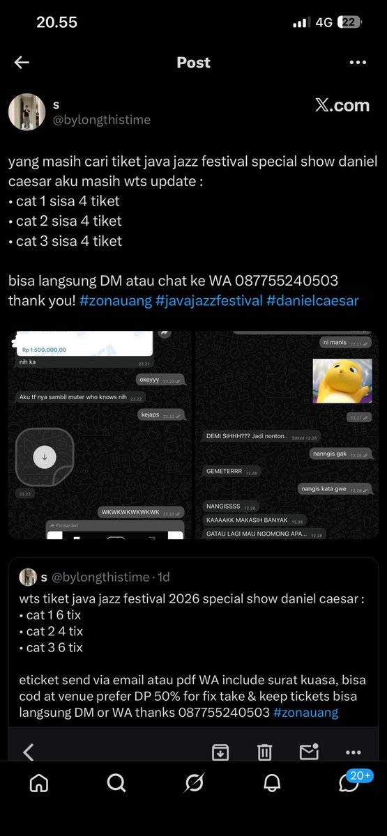 b - WAR TIKET KONSER APAPUN DM AJA tweet media