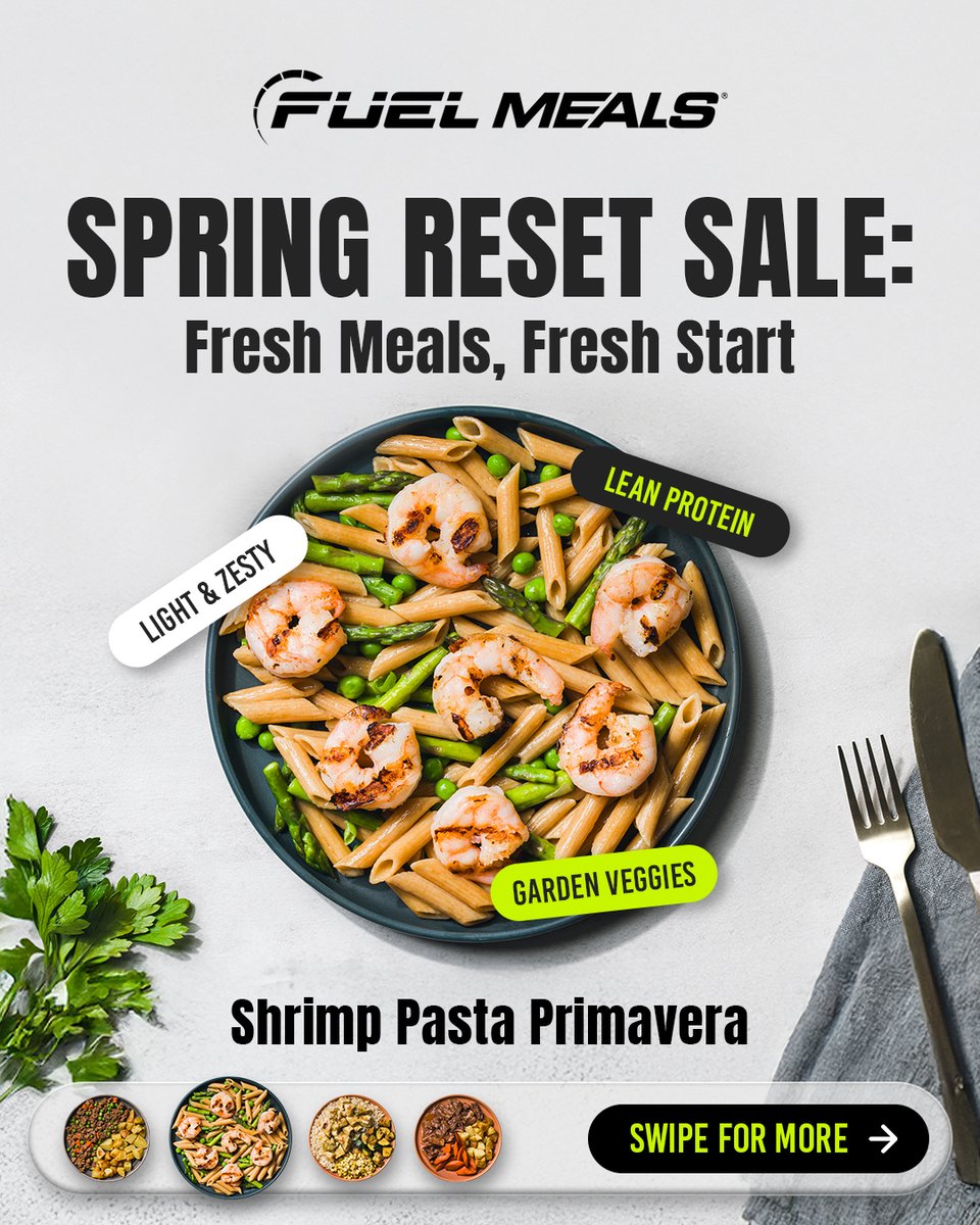 fuelmeals's tweet image. SPRING RESET SALE 🔥

👉 Swipe &amp;amp; stock up on your favorites.

A reset. A decision to choose better.

Let’s get you back on track 💪🏻

Choose Fuel Meals♥️

#FuelMeals #SpringResetSale #EatClean #HealthyLifestyle #MealPrepGoals #FitnessFuel #CleanEating
