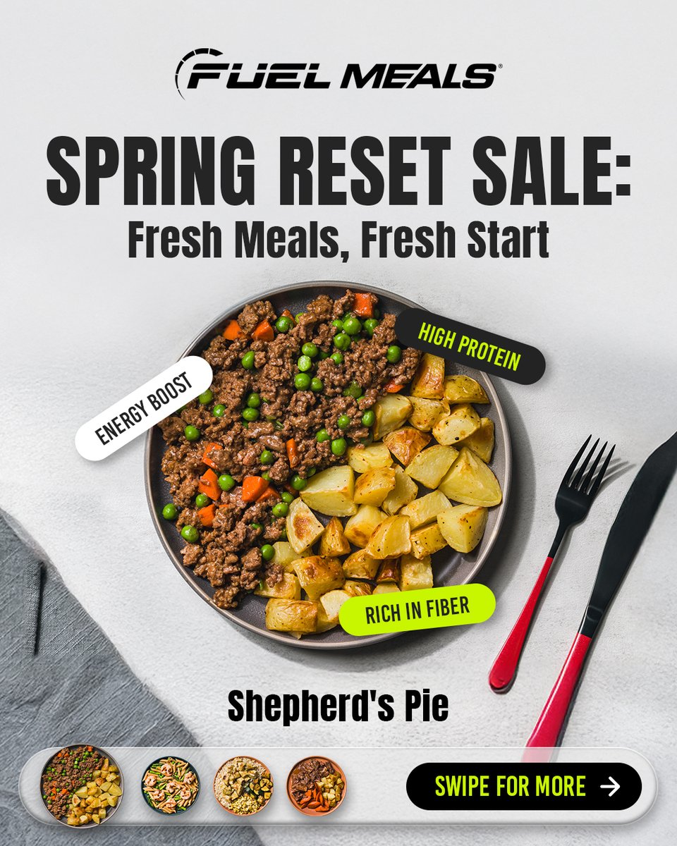 fuelmeals's tweet image. SPRING RESET SALE 🔥

👉 Swipe &amp;amp; stock up on your favorites.

A reset. A decision to choose better.

Let’s get you back on track 💪🏻

Choose Fuel Meals♥️

#FuelMeals #SpringResetSale #EatClean #HealthyLifestyle #MealPrepGoals #FitnessFuel #CleanEating